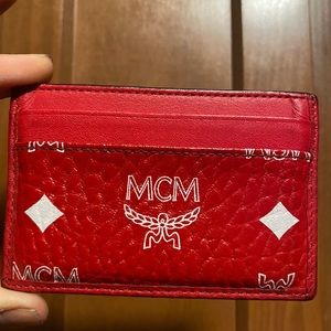 Rare Red MCM cardholder